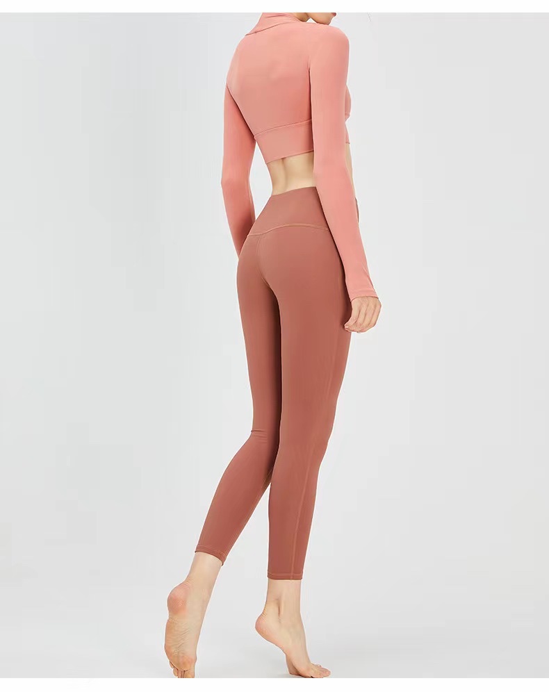 High stretch yoga pants with high waist thumbnail