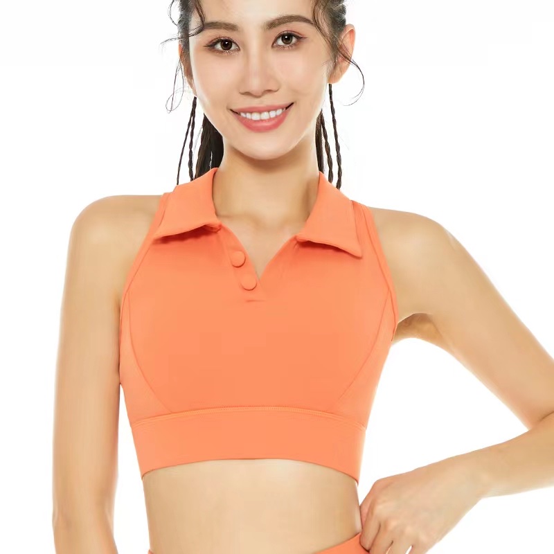 2022 new lapel yoga workout vest thumbnail