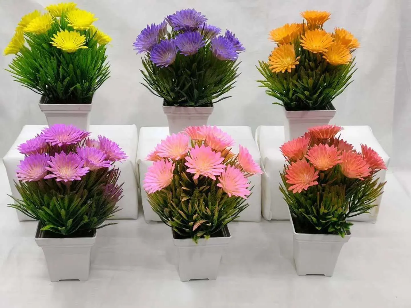 青花 塑料花瓶水培摆件木架创意玻璃花瓶家居装饰艺术品细节图