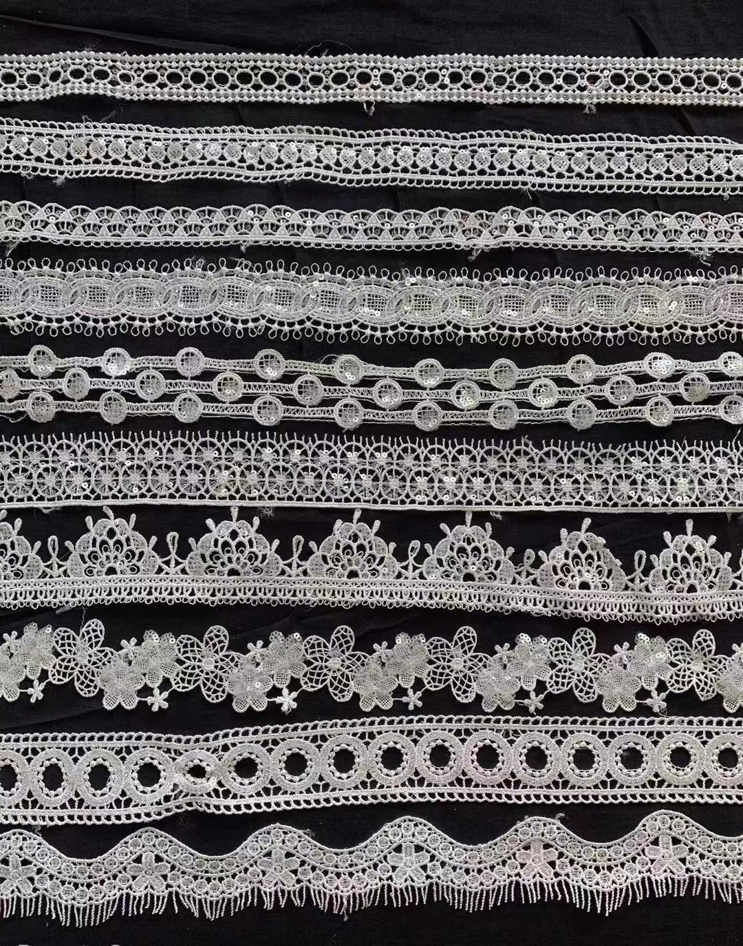 Computer Embroidery Embroidery Water Soluble Lace Lace Polyester + Beads Spot Hot Jewelry Clothing Accessories Diy details Picture