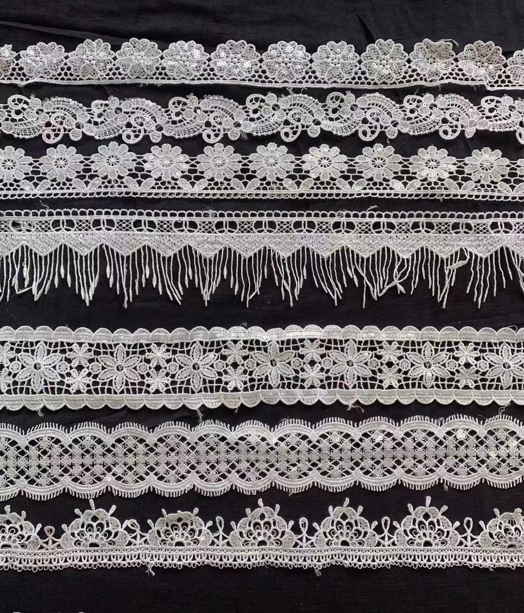 Computer Embroidery Embroidery Water Soluble Lace Lace Polyester + Beads Spot Hot Jewelry Clothing Accessories Diy