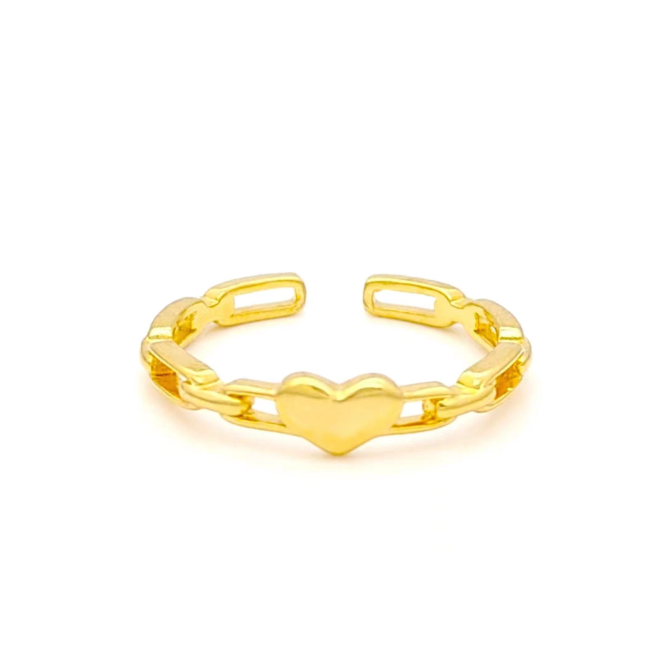 Gold brass ring