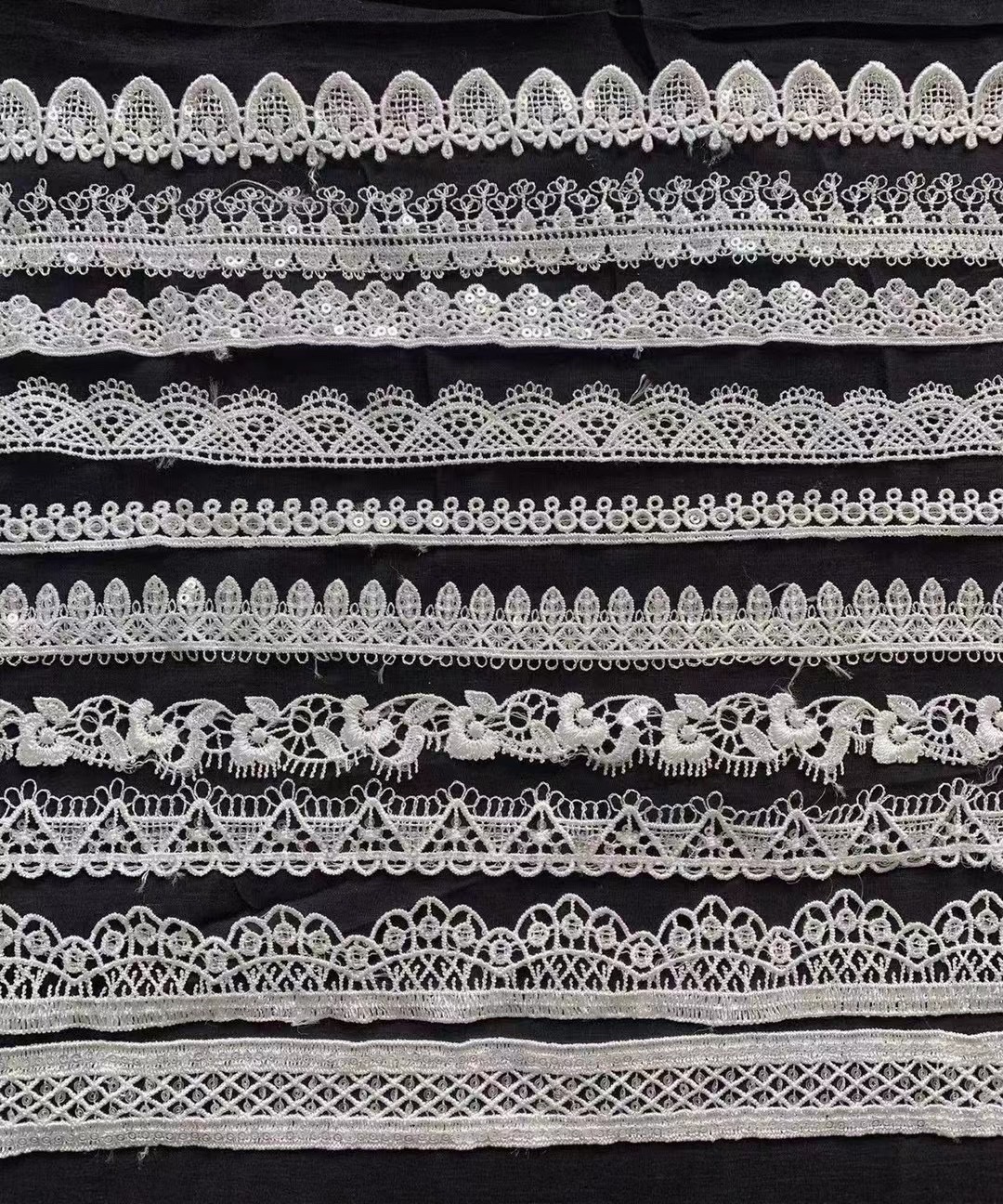 Computer Embroidery Embroidery Water Soluble Lace Lace Polyester + Beads Spot Hot Jewelry Clothing Accessories Diy Specification drawing