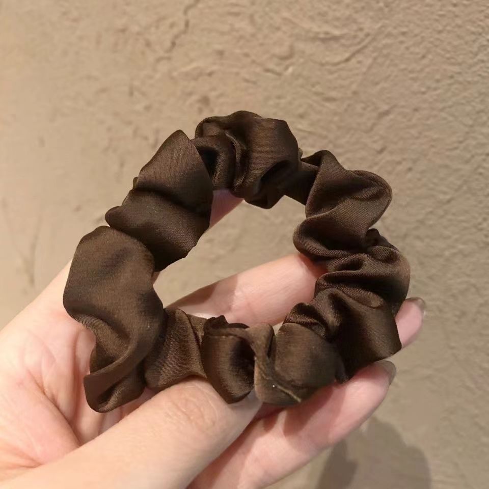 2020 Korean version of plain colon ring head rope temperament lady ball head ponytail hair band fashion elegant hair holster