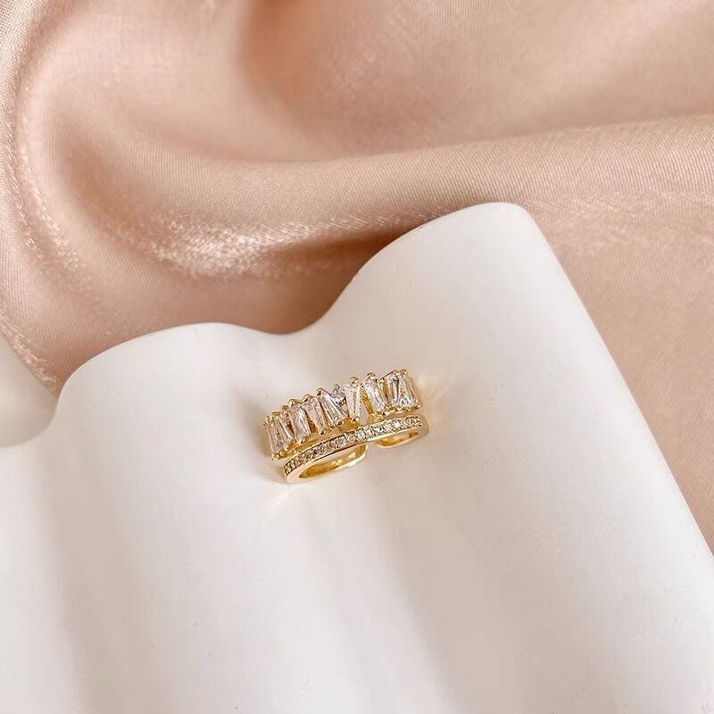 Personality Exaggeration Net Red With Cold Quality Geometric Ring Opening Adjustable Ring Europe And The United States Retro Everything Specification drawing