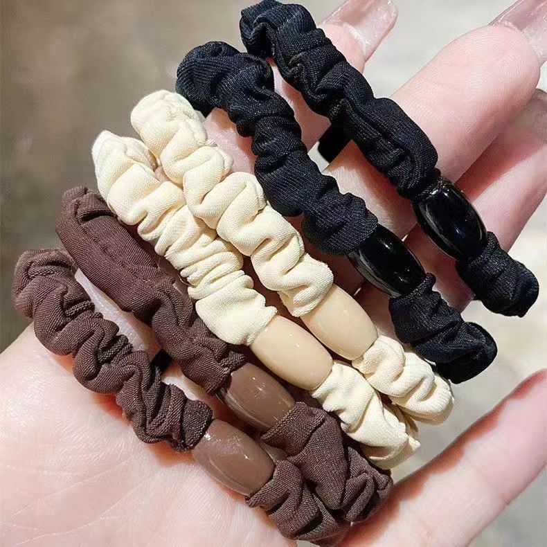 South Korea wind small intestine hairband temperament head rope women's new hair rubber band ponytail high elastic durable hair rope thumbnail