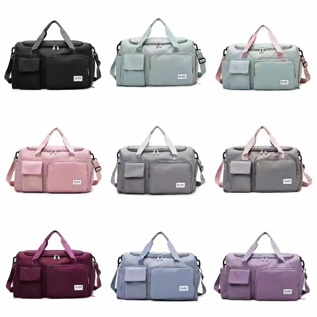 Collapsible Waterproof Shoe Plaid Large Capacity Travel Fitness Mommy Oxford Bag Specification drawing