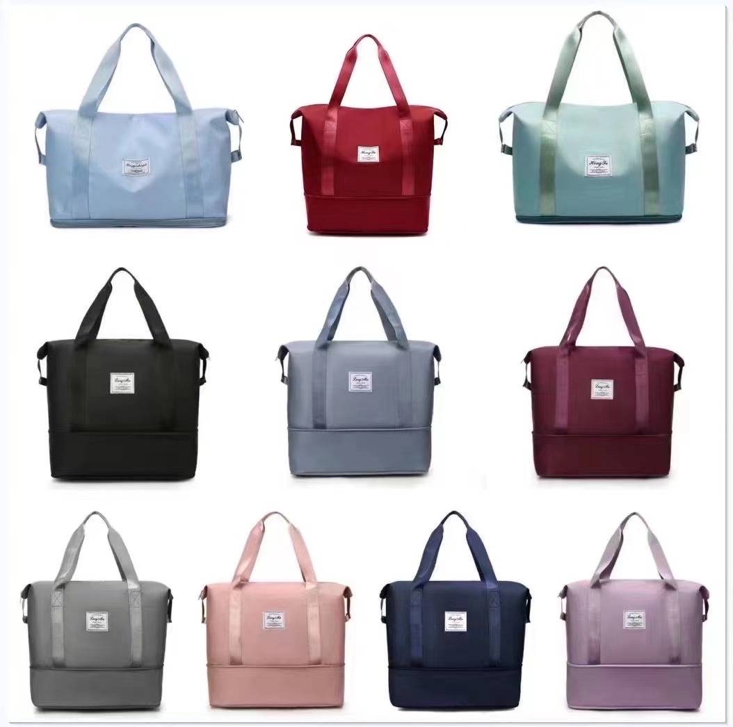 Collapsible Waterproof Shoe Plaid Large Capacity Travel Fitness Mommy Oxford Bag