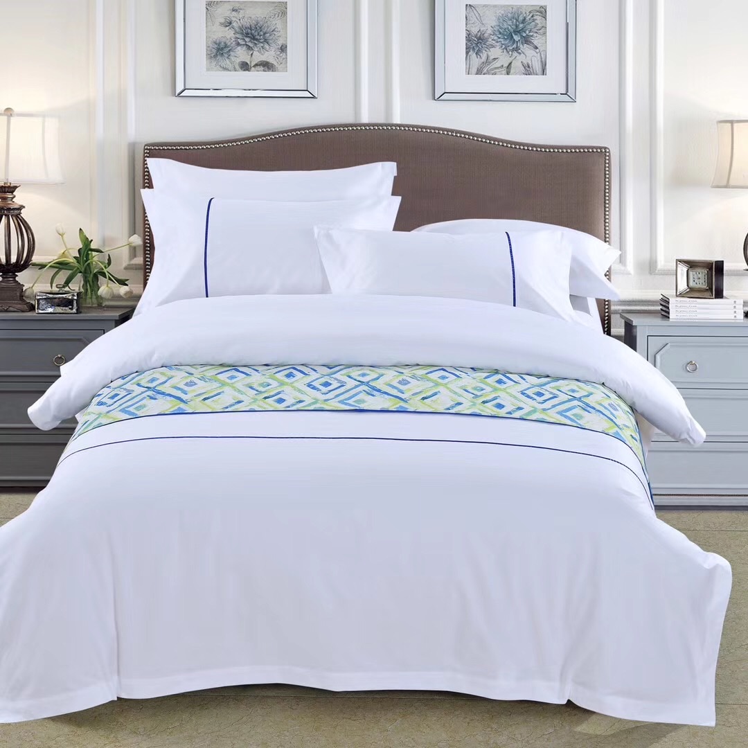 耐思酒店用品 酒店床上用品 枕套 被套 床单 贡缎四件套详情图2