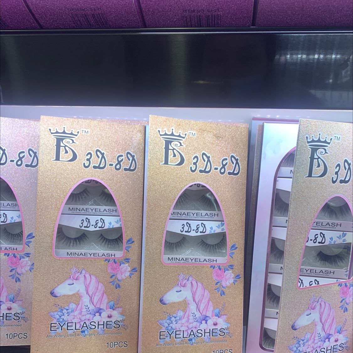 10 Pairs Of False Eyelashes 3019 Specification drawing