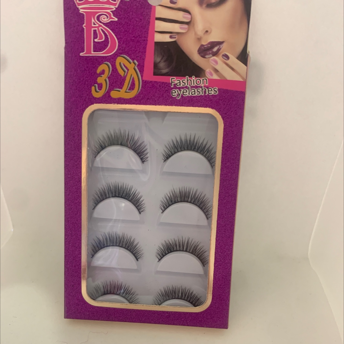 5 Pairs Of False Eyelashes 3029 Slender Long Thick Natural Curling Manufacturers Direct Sales Specification drawing