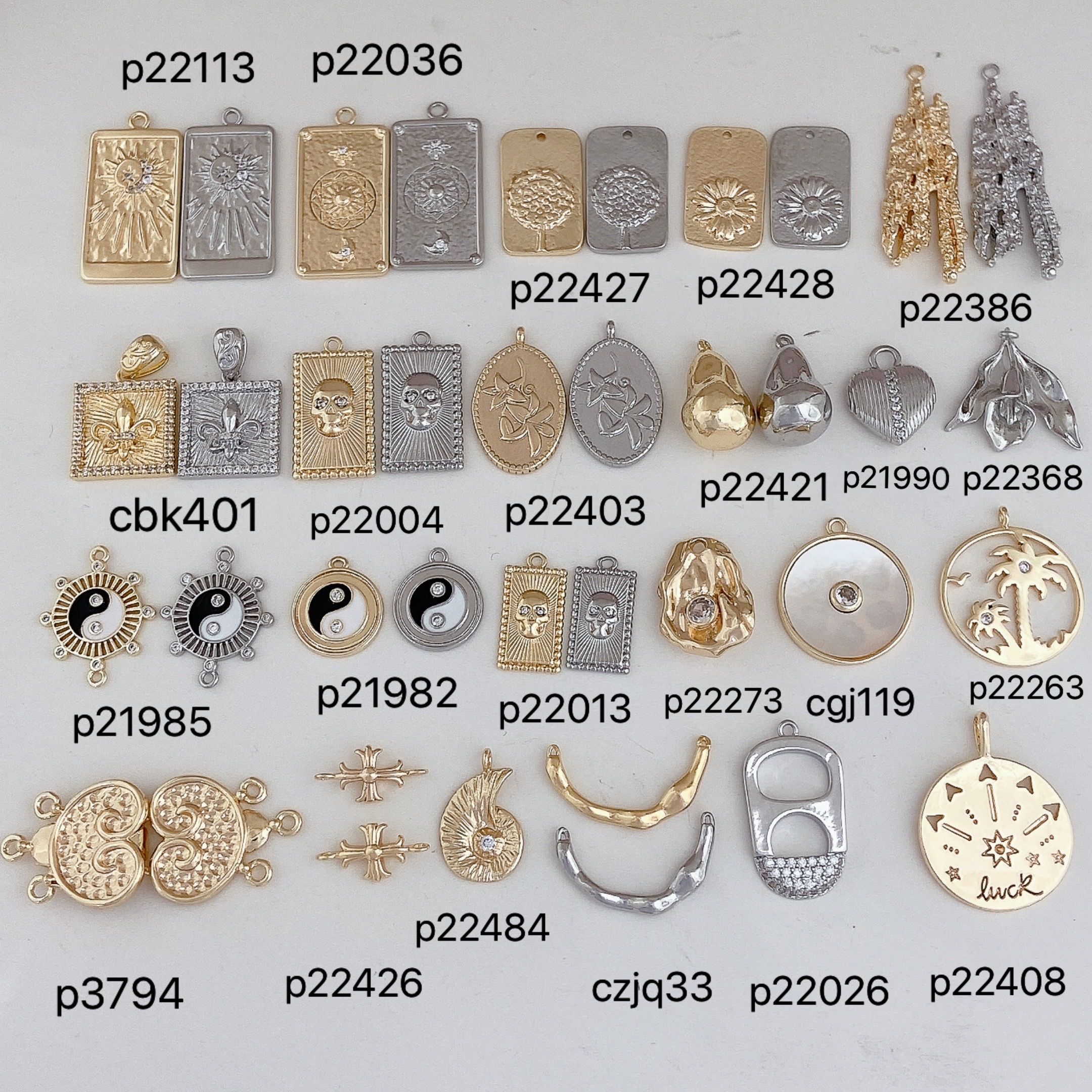 Zhongxing jewelry rectangular zircon hanging tag