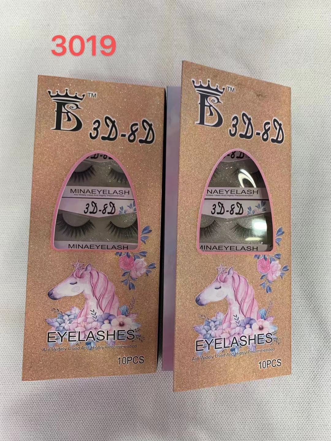 10 Pairs Of False Eyelashes 3019