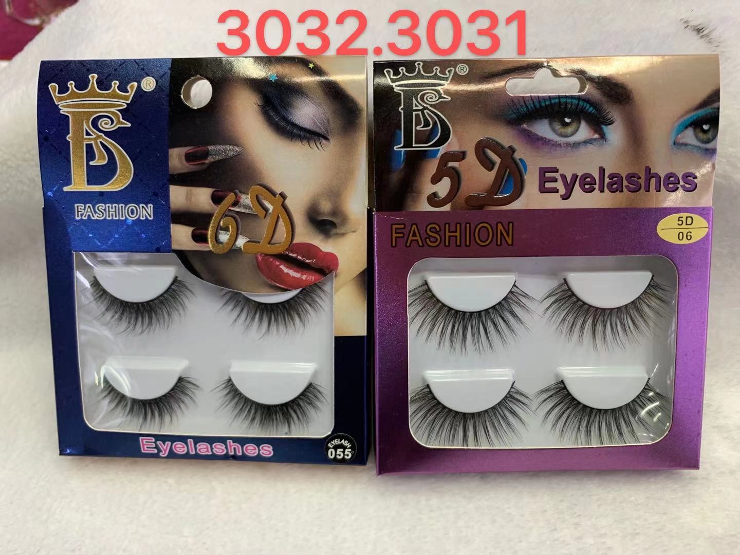 2 Pairs Of False Eyelashes 3031, 3032