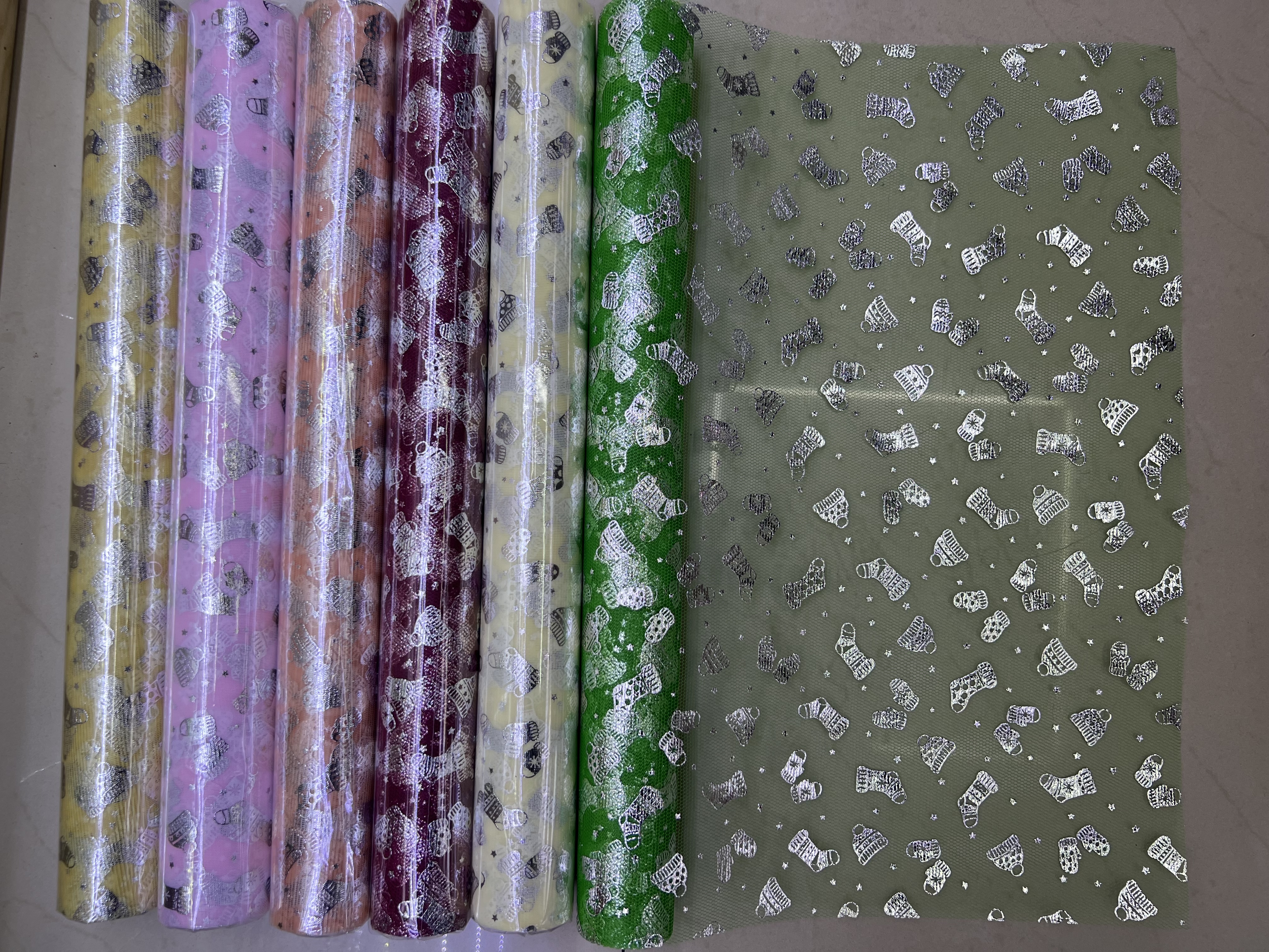 Hot gold socks net fabric 48Cmx4.5 meters