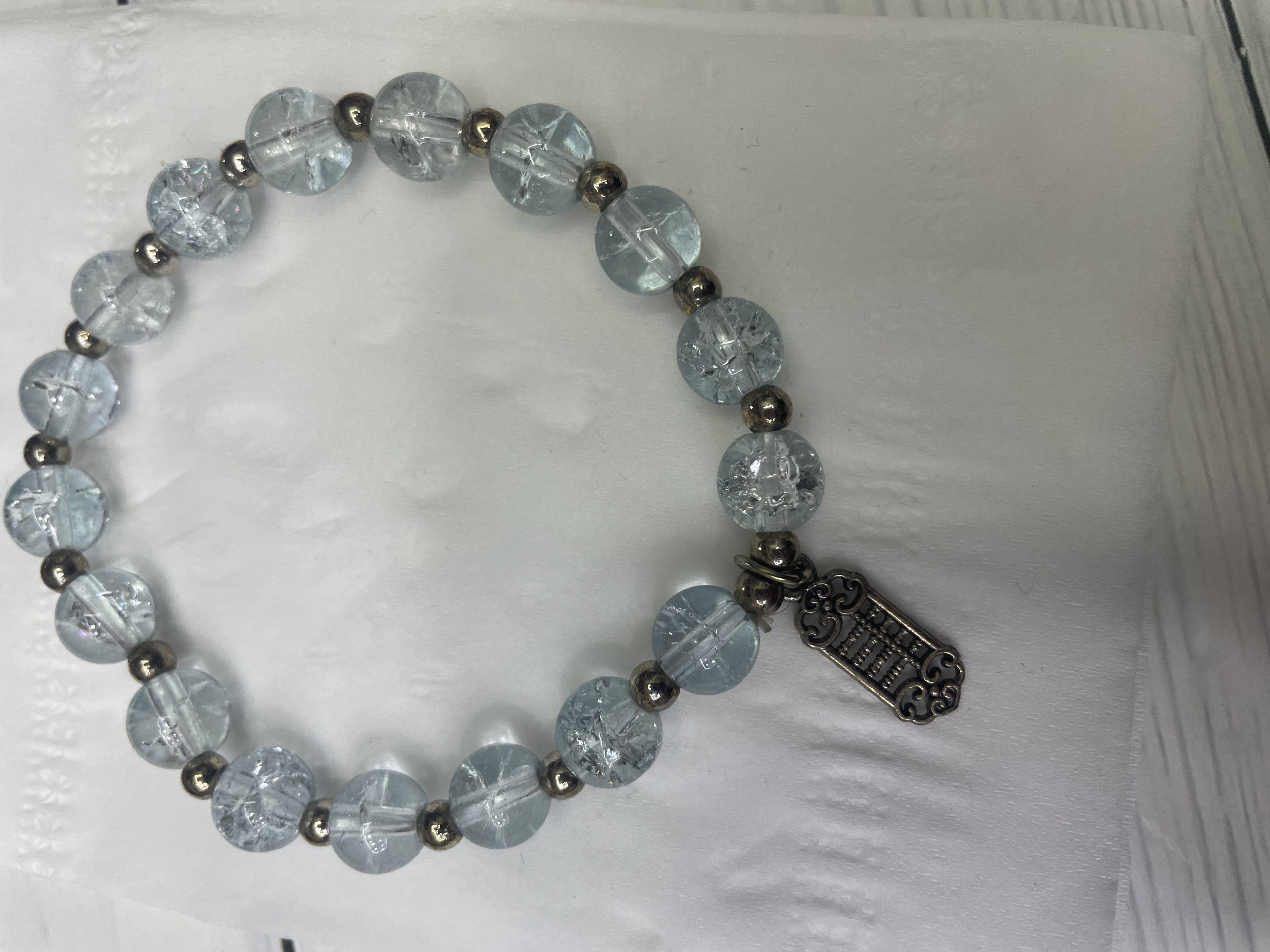 Trend Natural crystal mineral raw stone Women's bracelet Stone powder crystal elastic string bracelet jewelry gift in stock 0100