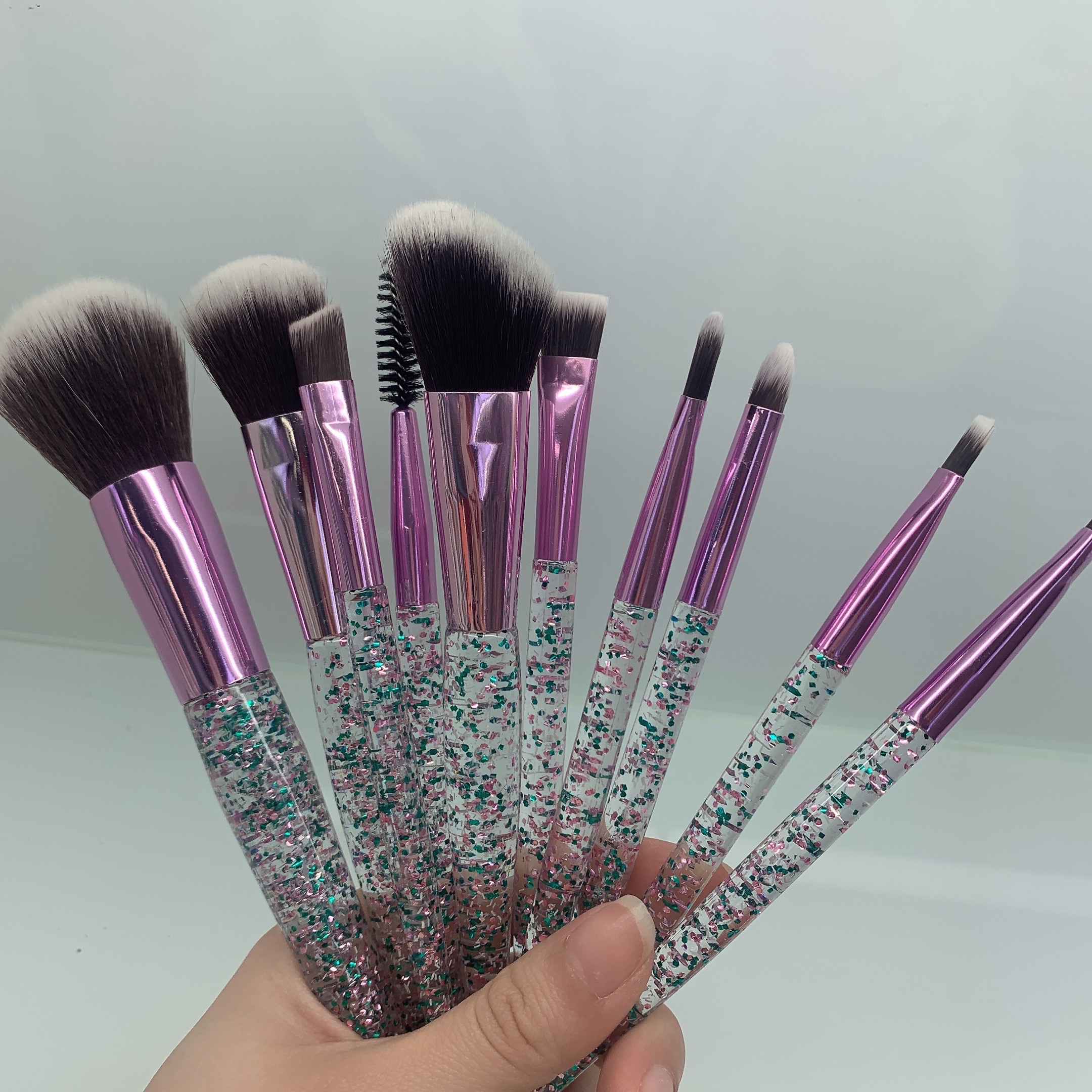 Ten Makeup Brushes Set Application Scenario
