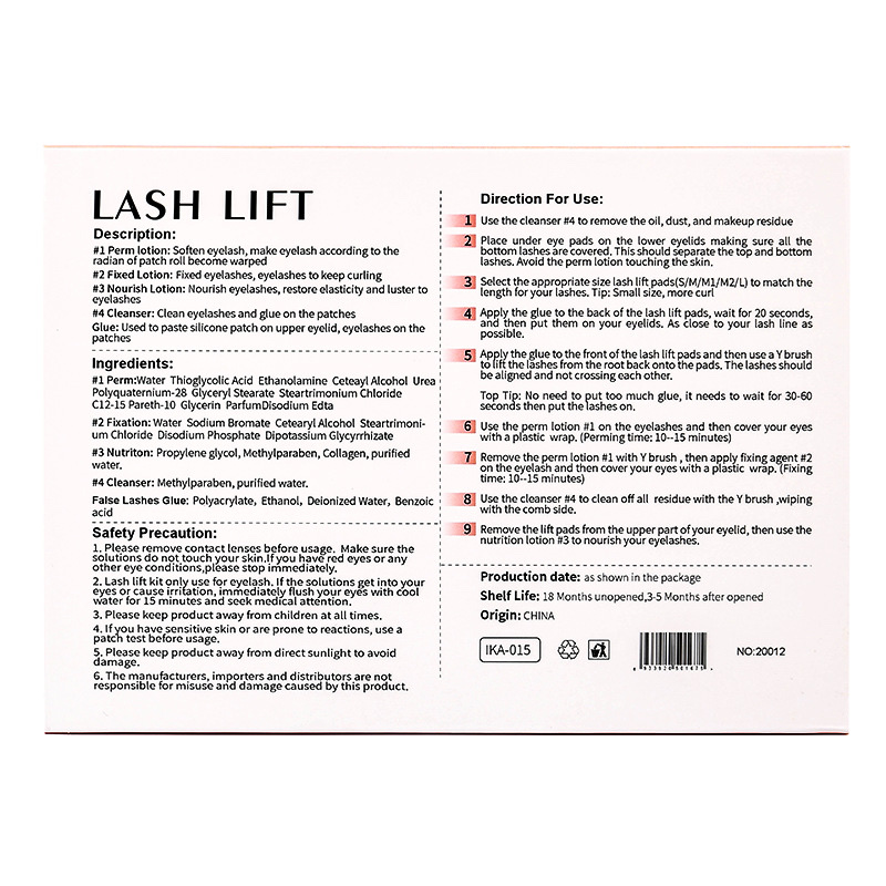 Iconsign Lash Lash Set Lash Lift Keratin Cold Lash Lash Lash Lift Application Scenario