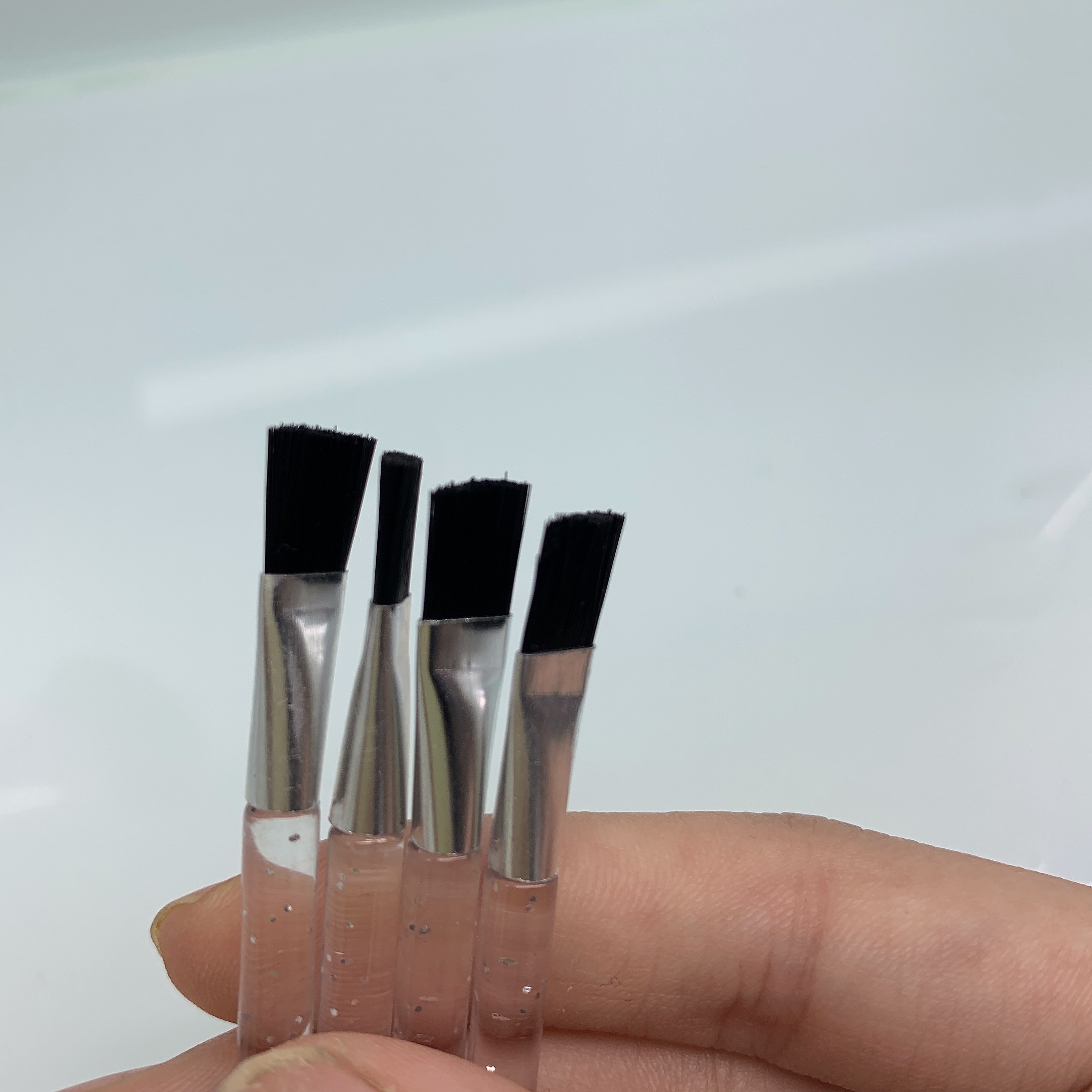 Eyebrow Brush Clear With Scallion Handle Specification drawing