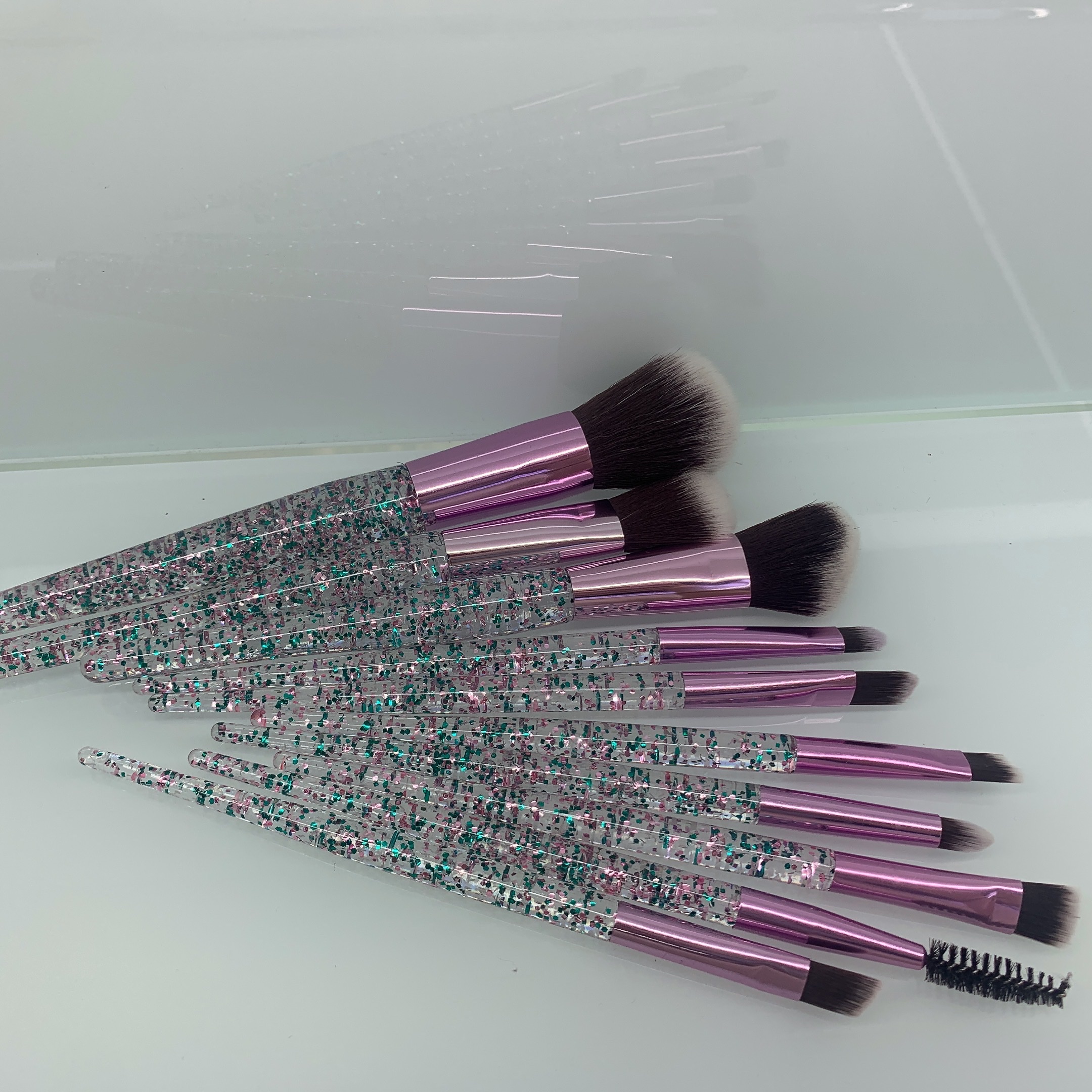 Ten Makeup Brushes Set Specification drawing
