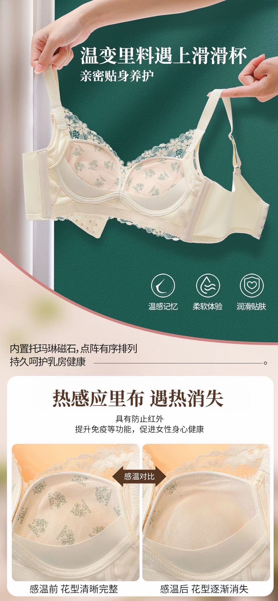 2023秋冬时尚精美蕾丝文胸收副乳聚拢调整型大胸内衣101