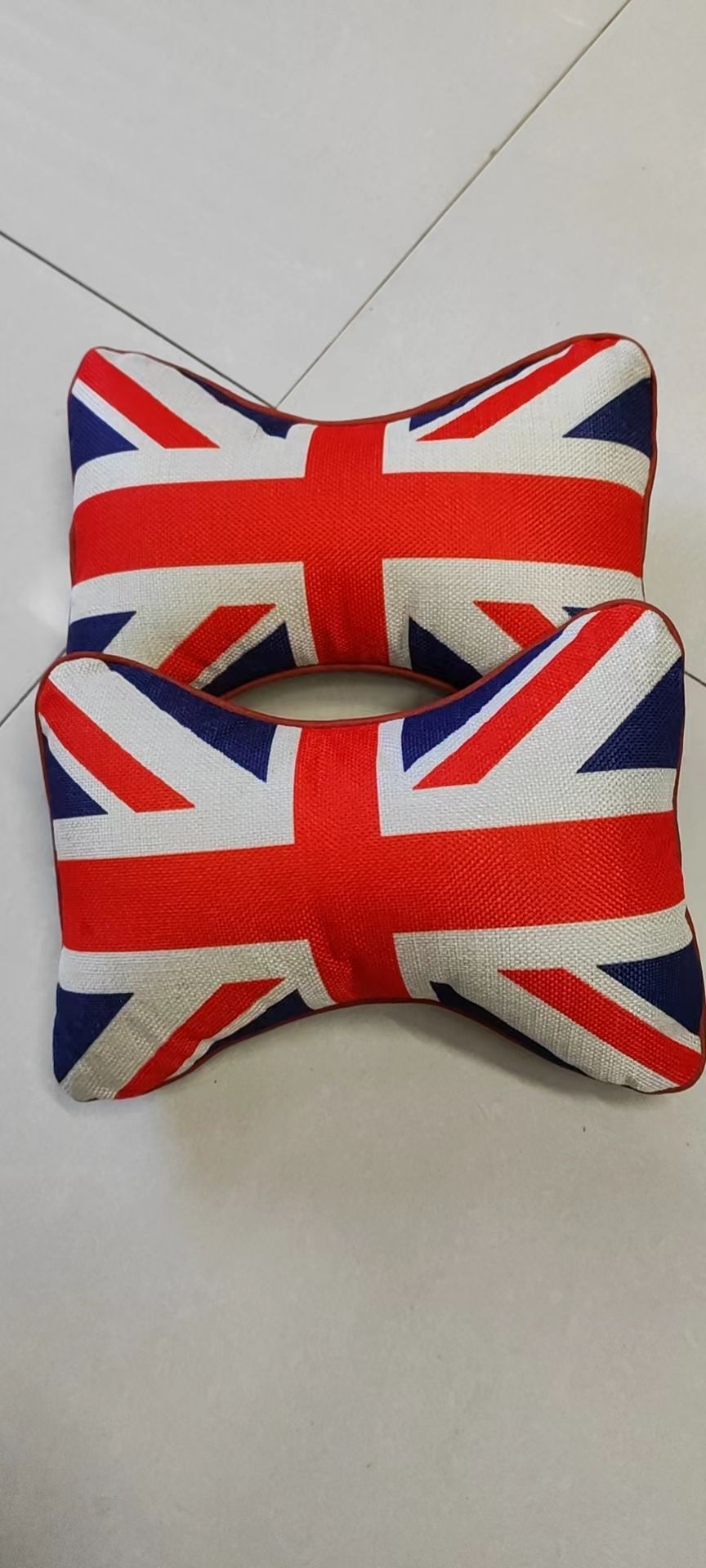 Cute Cartoon Subcotton Linen Car Accessories Interior Bone Pillow Neck Pillow Pillow Pair Price Four Seasons Breathable