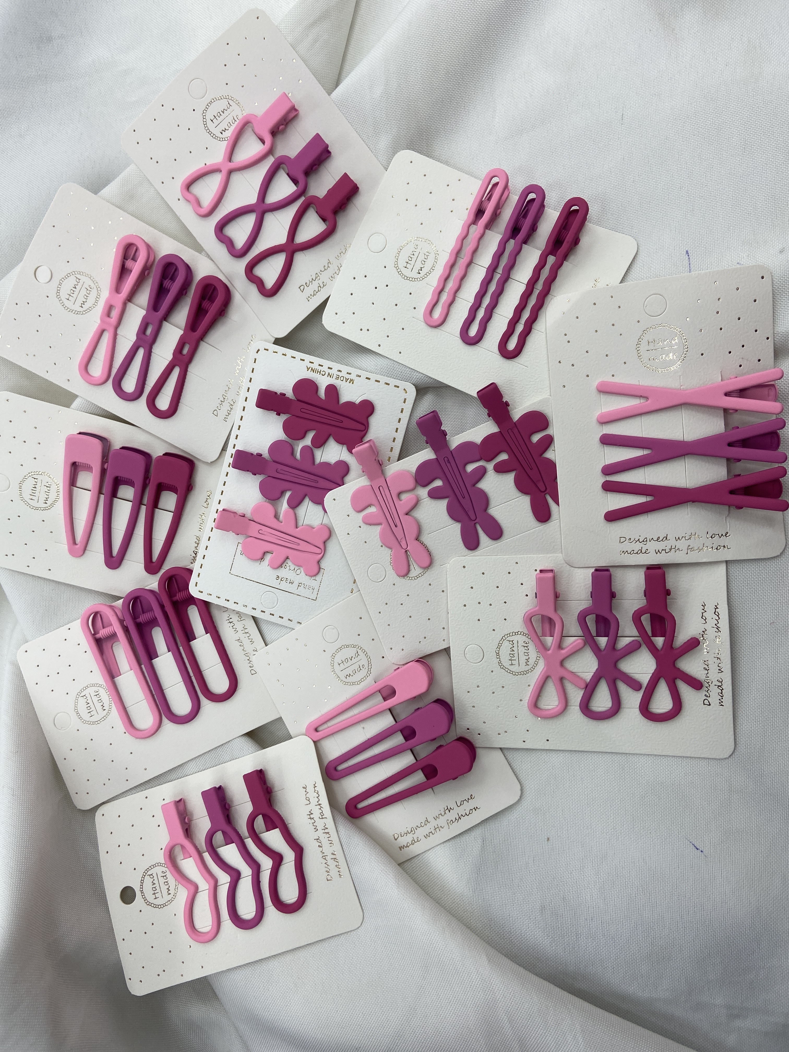 Blush Powder Press Clip Hair Tiara