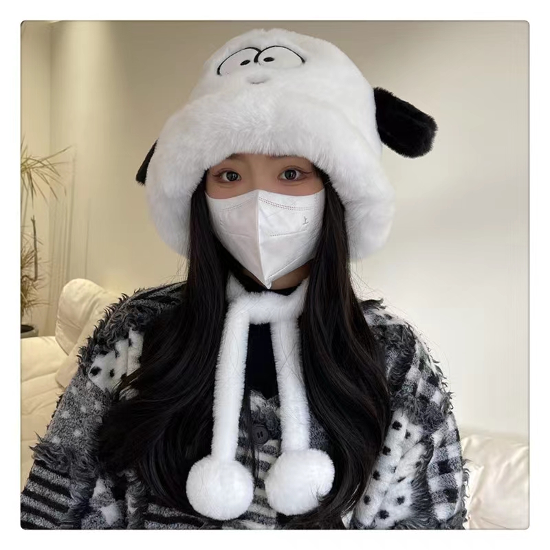 Cute Puppy With A Hat On His Head