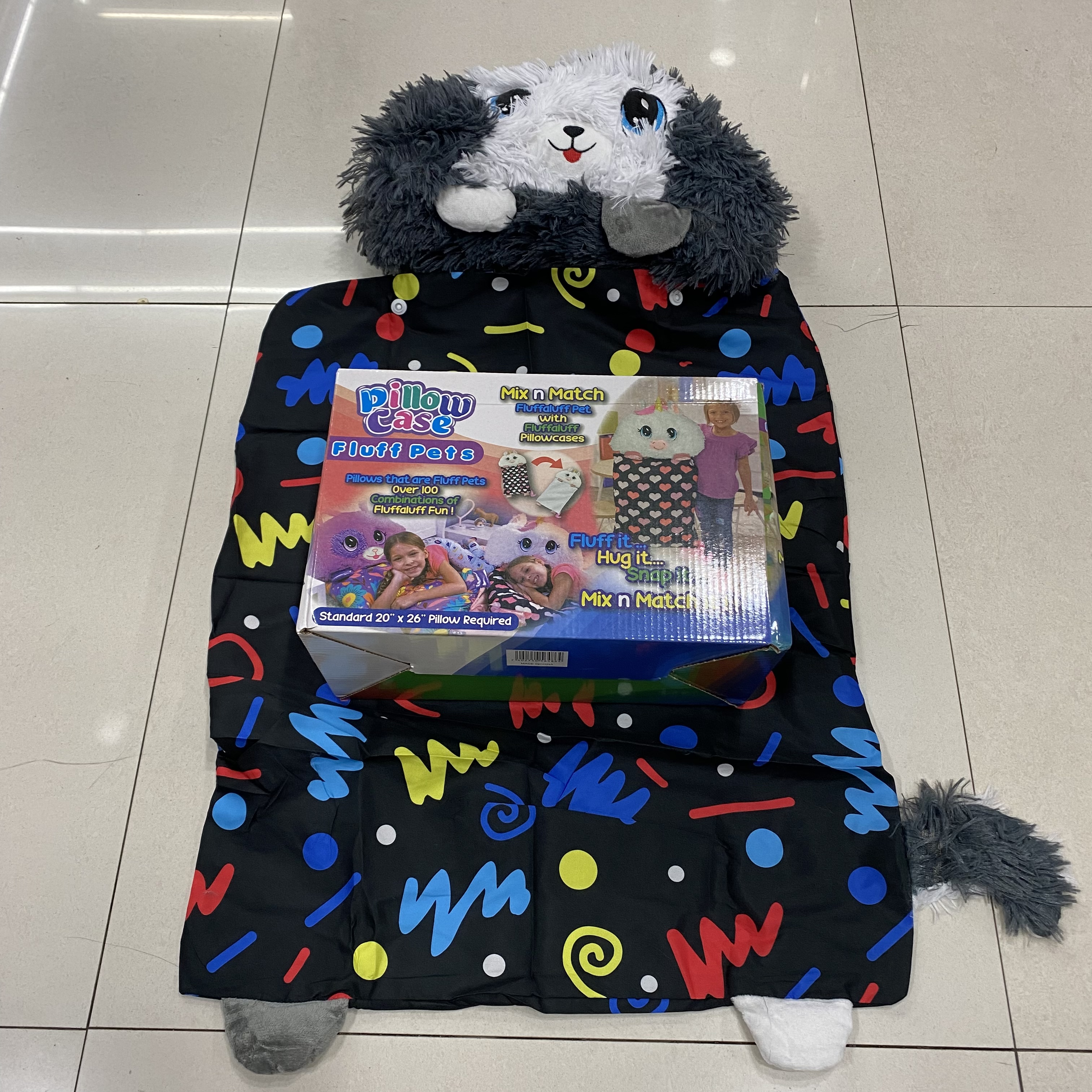 Plush pet doll pillow case Cartoon children's pillow case