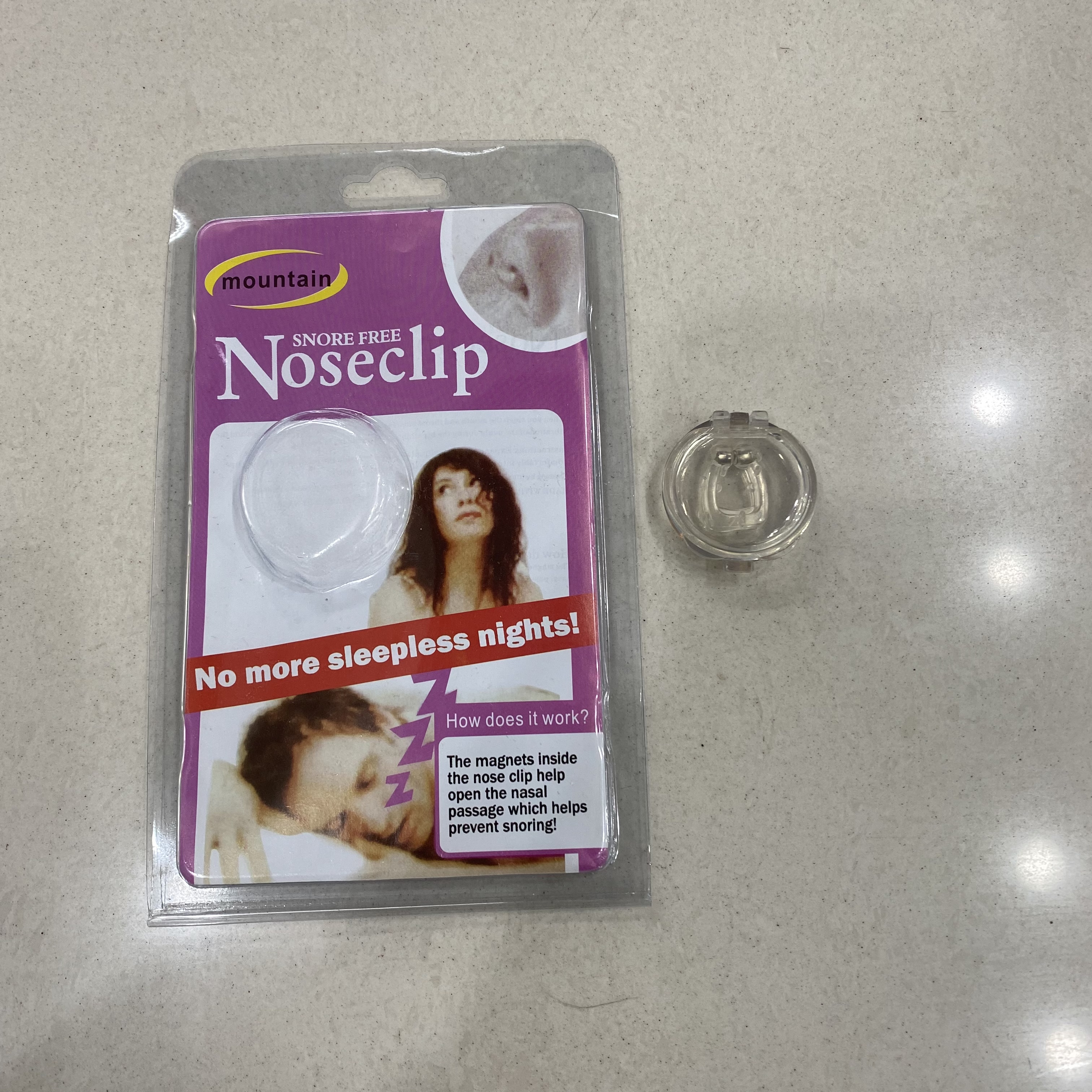 Anti-snoring device Mini magnetic nose clip