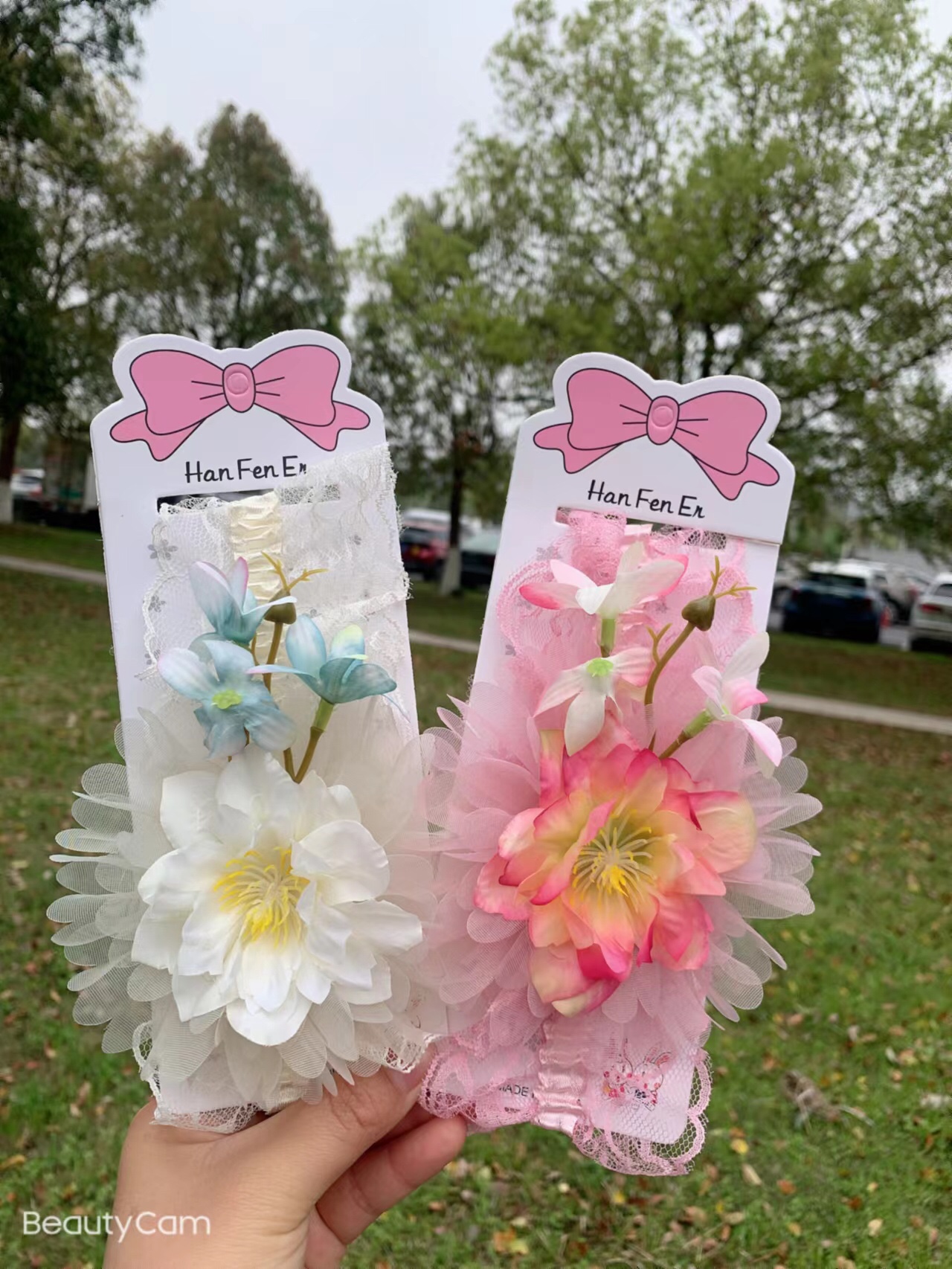 Korean lace headband thumbnail