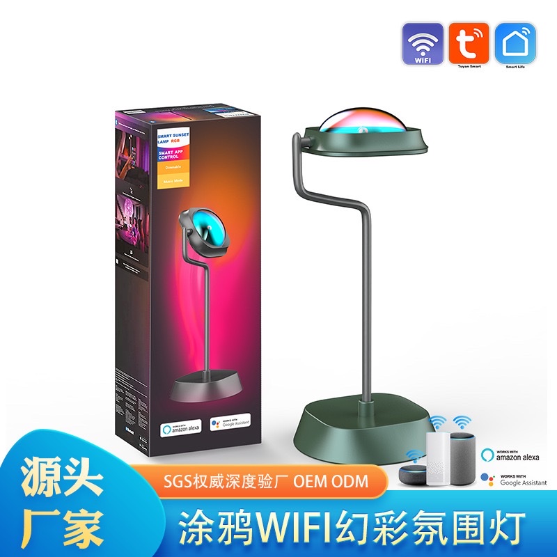 Graffiti WIFI Sunset Light APP remote control magic RGBIC floor atmosphere light sunset live background sunset light
