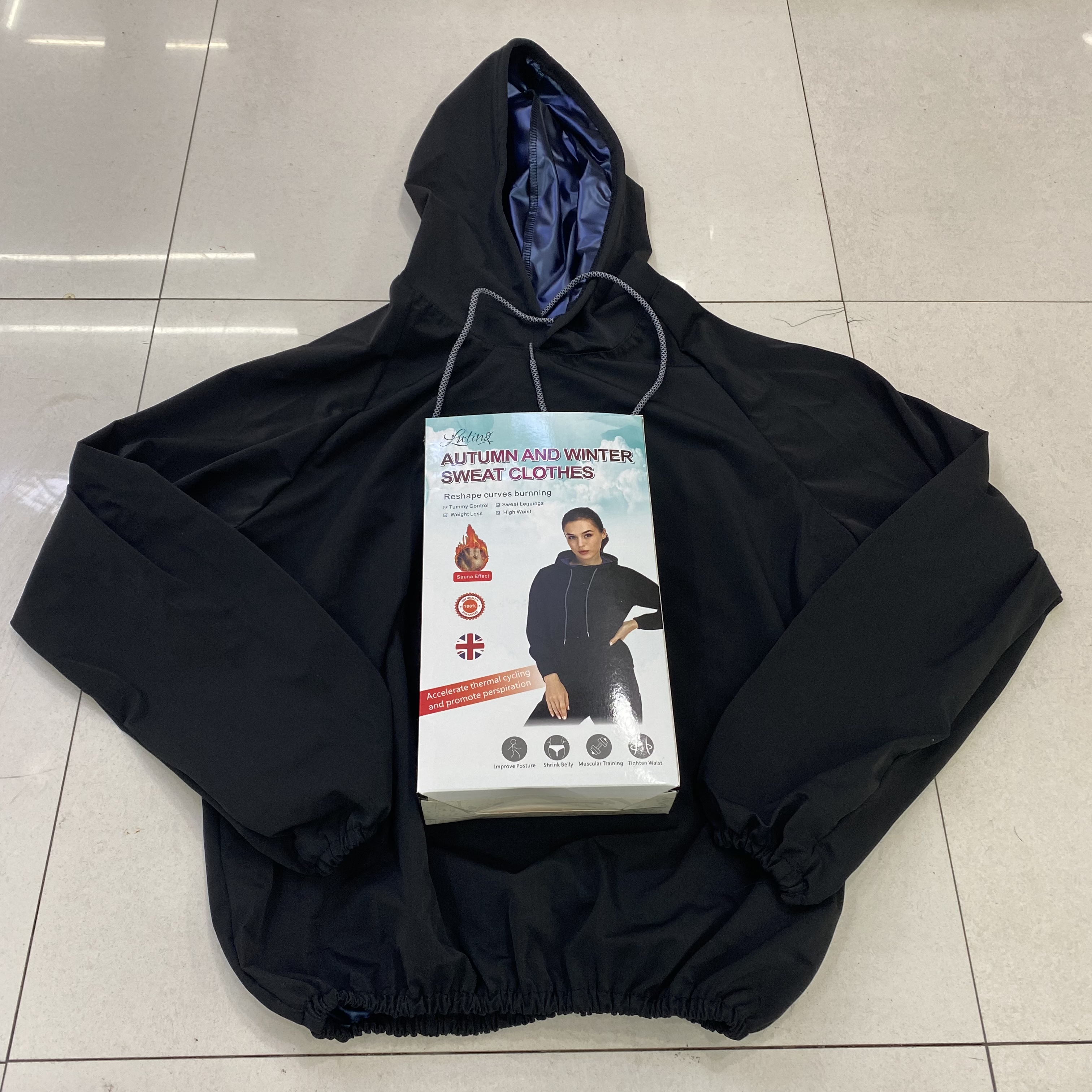 Running fitness loose long sleeve upper coat cap sports hoodie