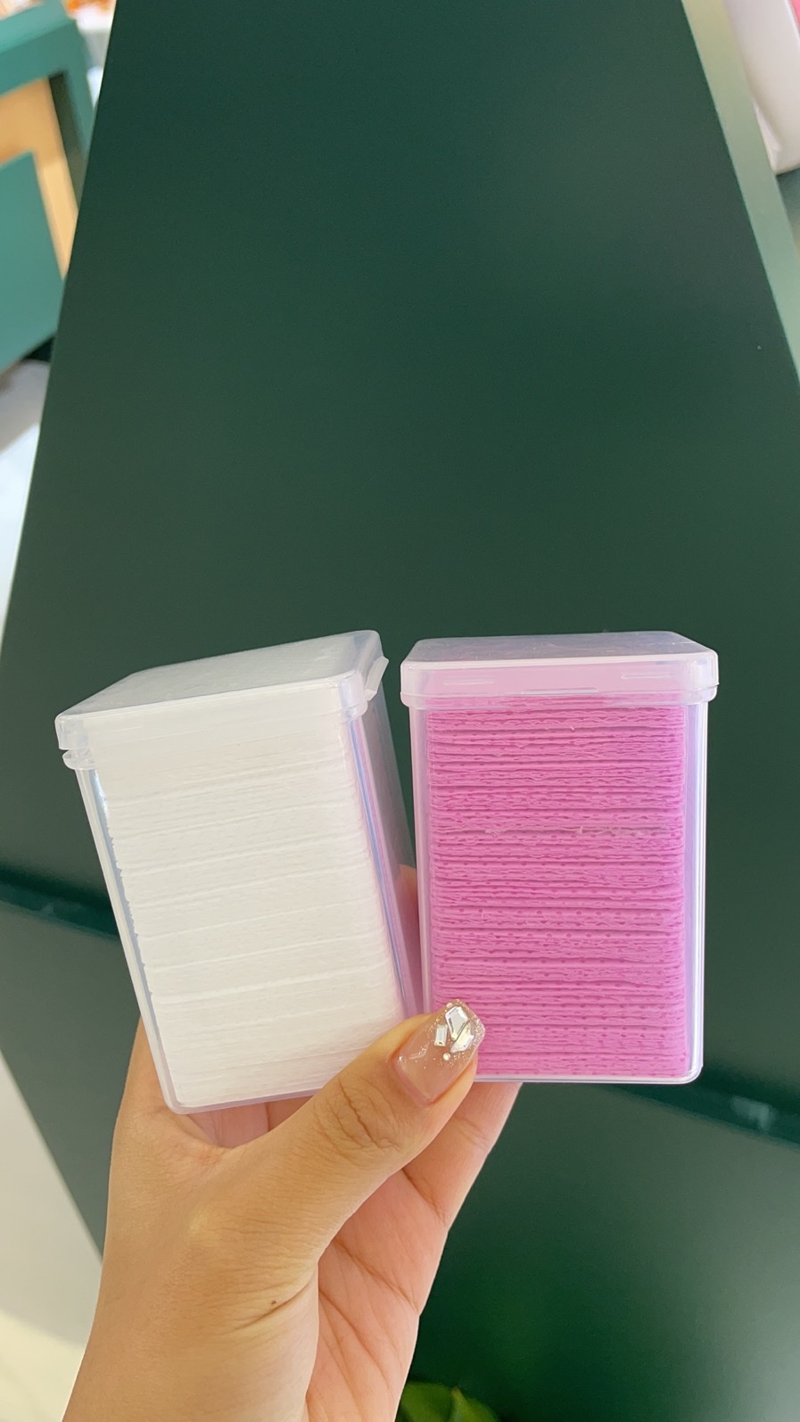 200 Pieces Of Box Cleaning Cotton Sheet Pink White Can Be Attached Logo Can Be Customized