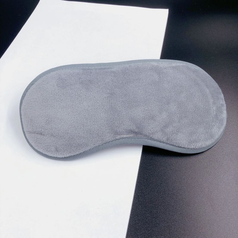 现货护眼罩灰色魔术贴眼罩学生睡眠眼罩透气遮光绣花眼罩毛绒眼罩柔软舒适男女通用护眼眼罩可定制厂家定制来稿打样订单生产均可详情1