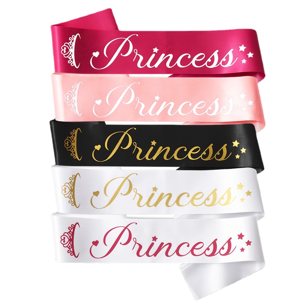 JIRAN Princess Wedding Party Birthday Party Birthday Sash Bachelor Party Sash Ceremonial sash