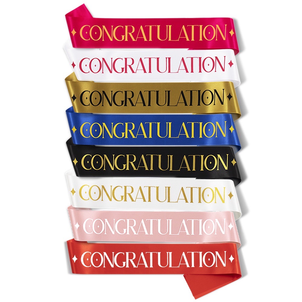 Congratulation sash birthday party Congratulation Sash Birthday party decoration thumbnail