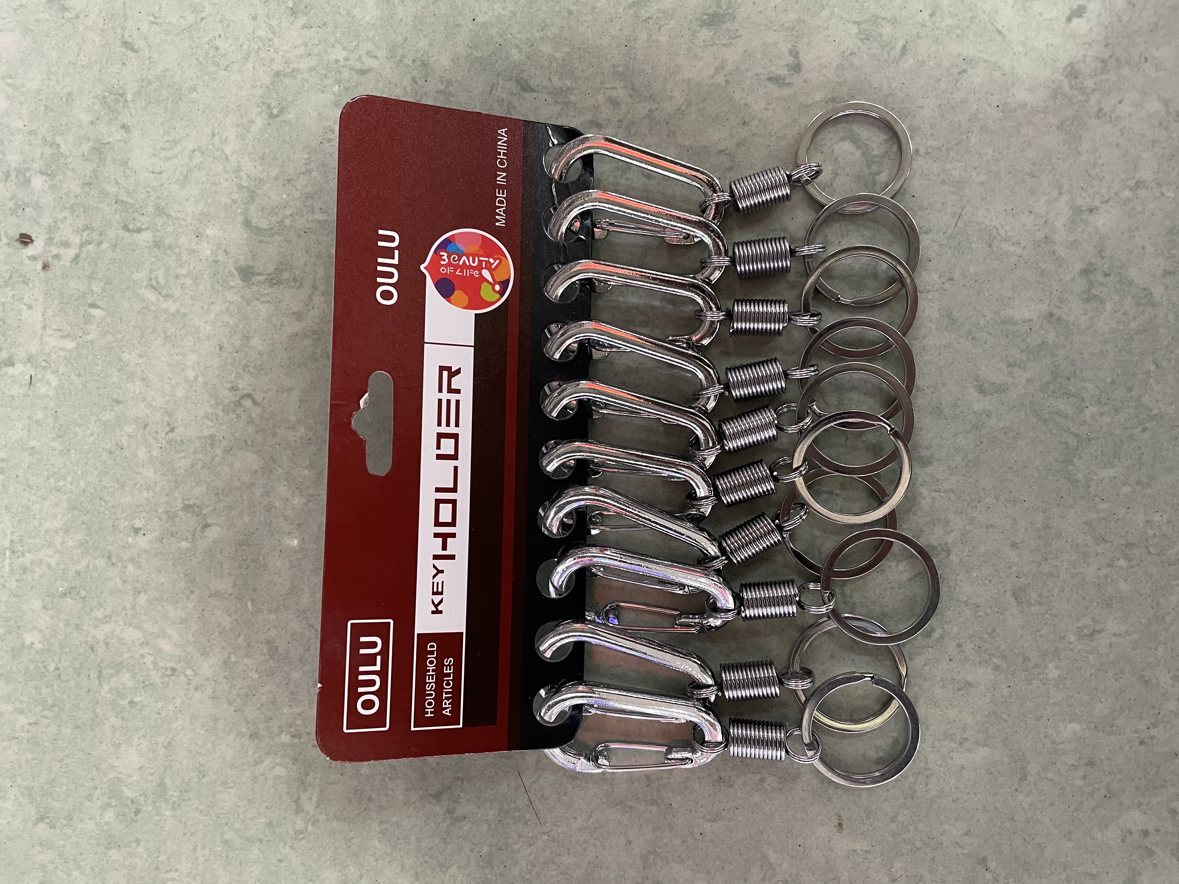 Metal Zinc Alloy Die Cast Spring Key Chain Pendant details Picture