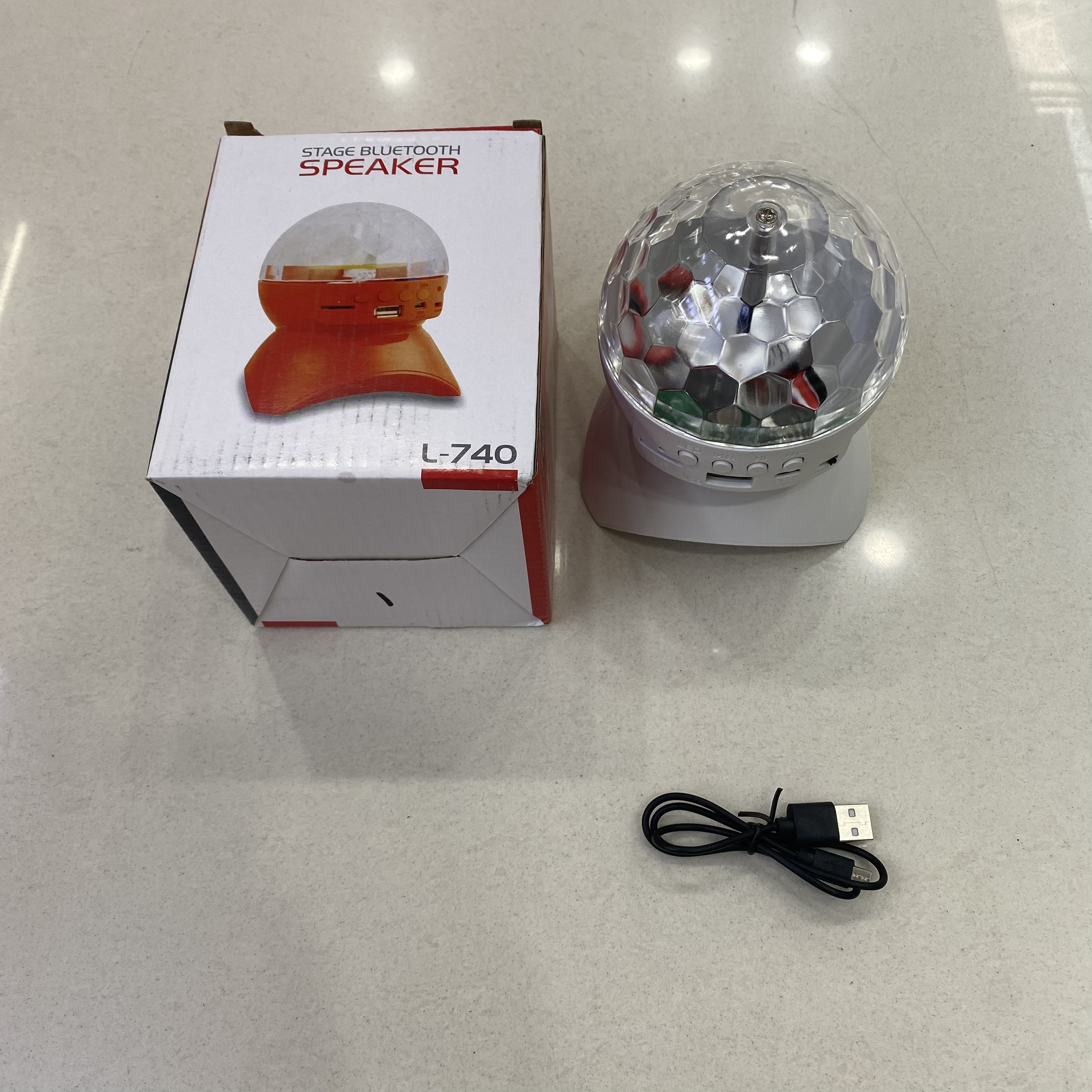 Bluetooth sound stage lights Christmas projection lights LED seven colored lights Dazzle lights rotating small magic ball