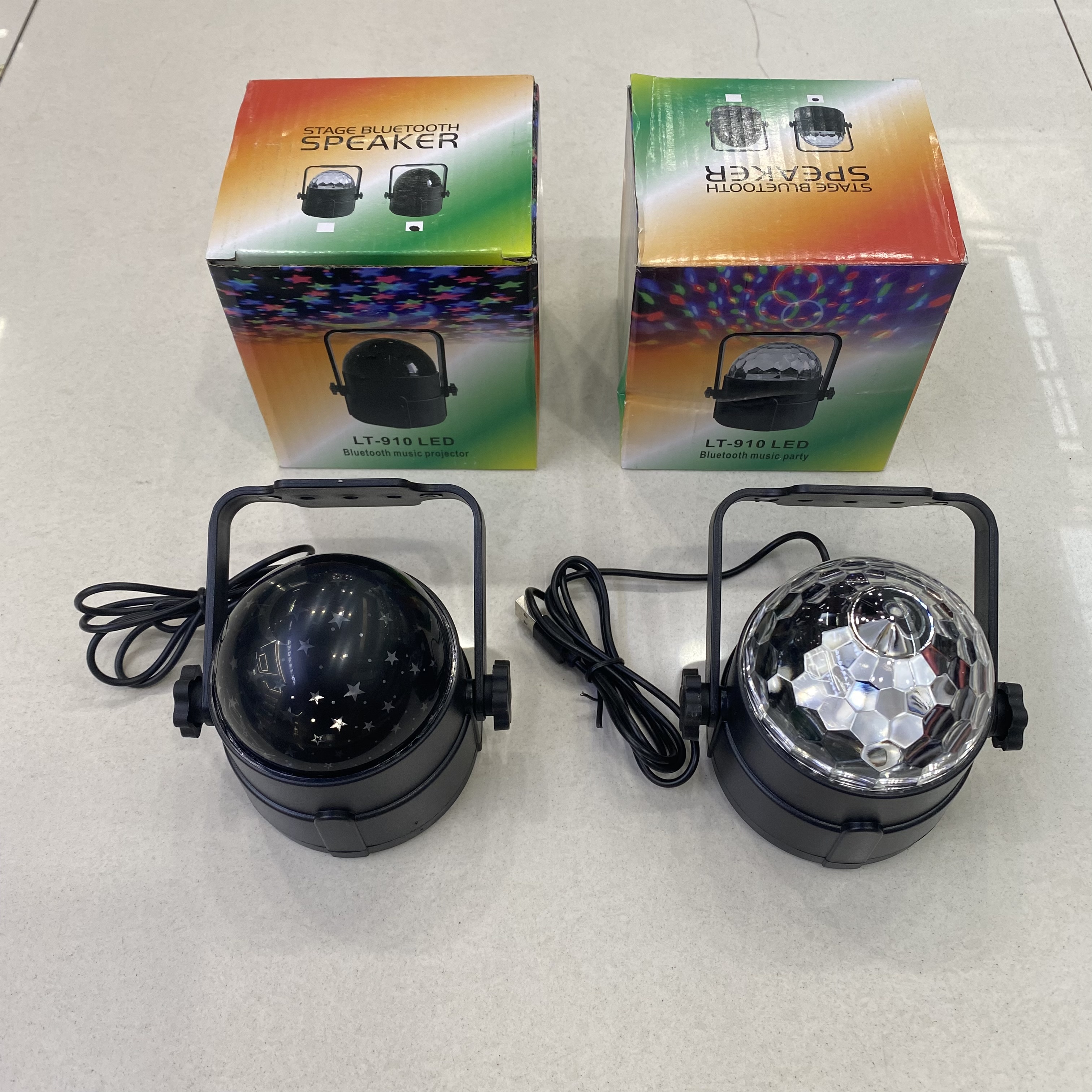 Bluetooth audio magic ball light mini crystal magic ball light colorful rotating KTV stage light