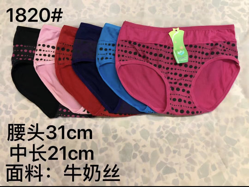 1821 Series Women's Printed Panties, Specification drawing
