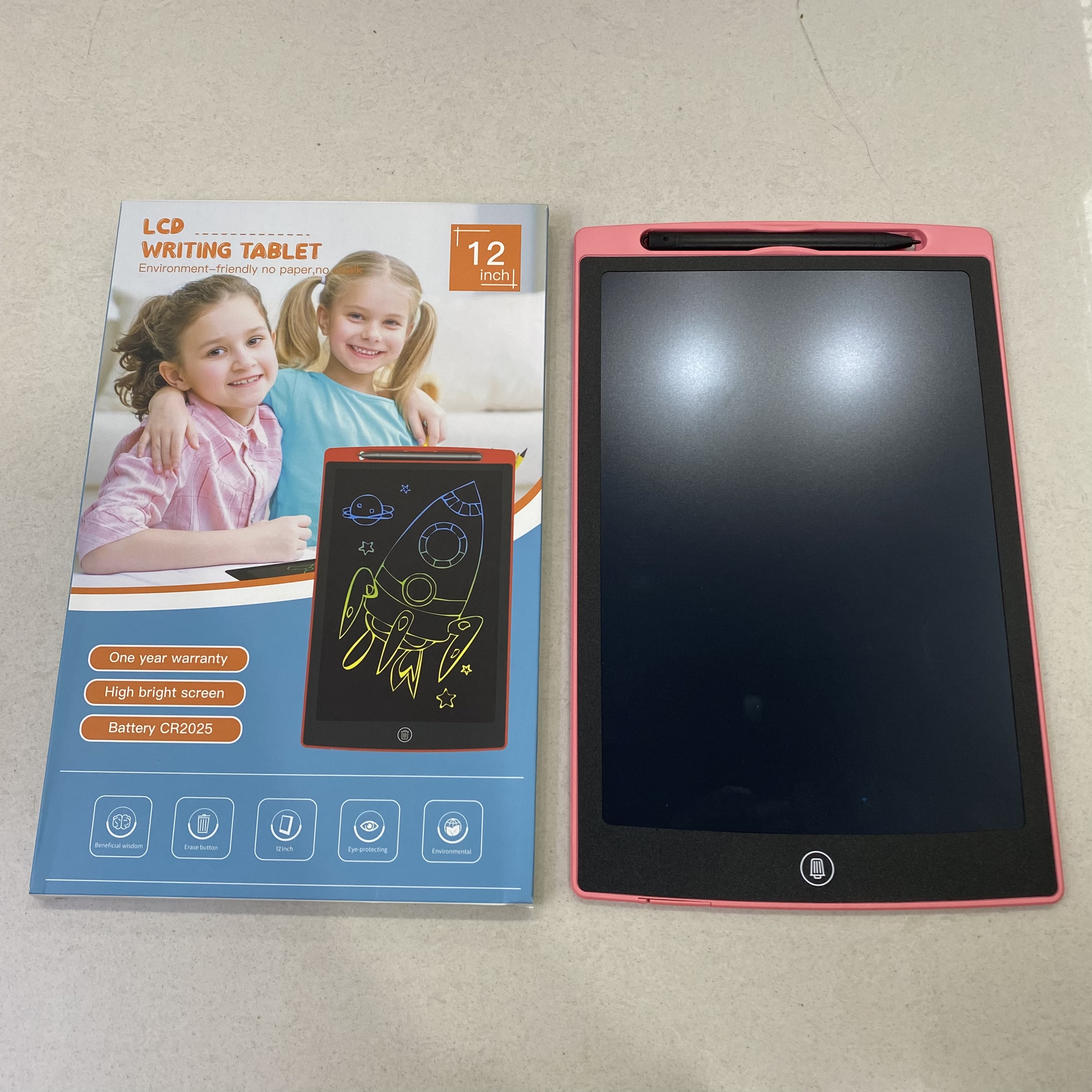 12 "LCD handwriting tablet children's drawing board Writing board student toys small blackboard graffiti painting board