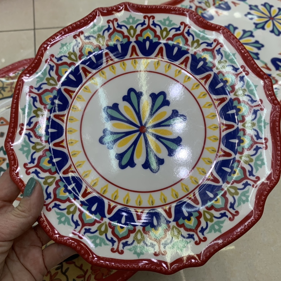 8.5inch melamine dinner plate 100% dinnerware sets quality