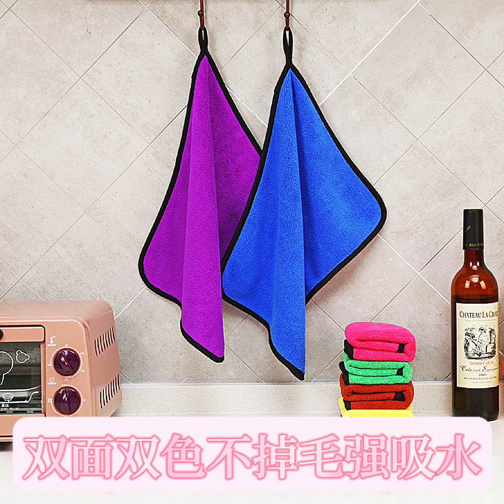 Double Side Wipe Towel Thickened Non-Stick Wool Absorbent Strong No Marks Wipe Cloth Car Wash Mop Floor