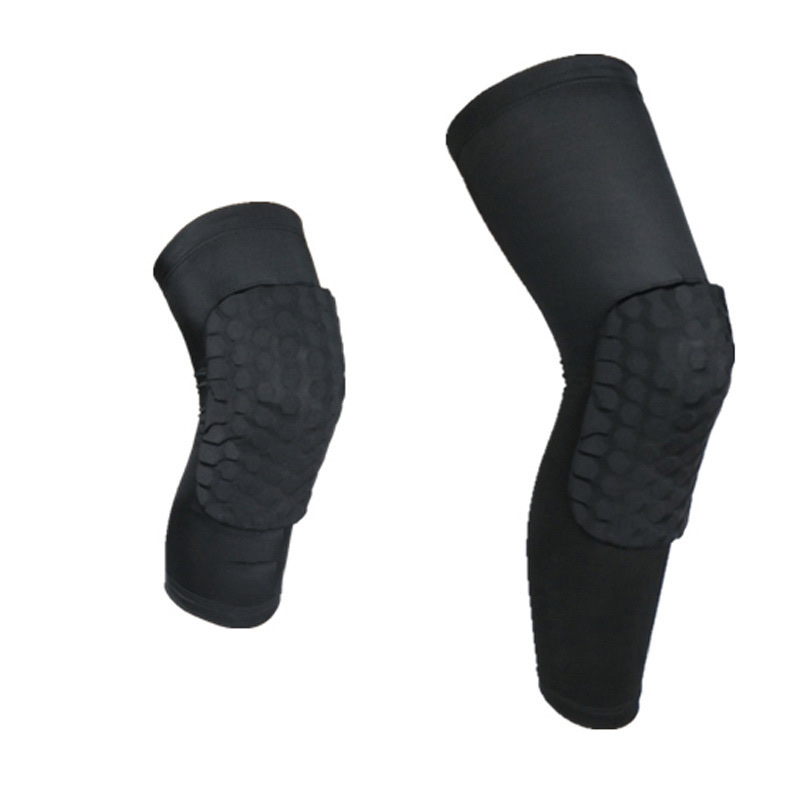 Basketball sports knee guard lengthened honeycomb anti-collision knee guard basketball anti-collision sports guard