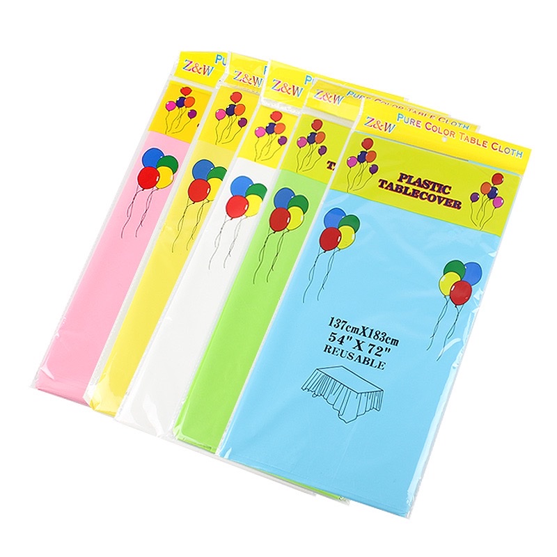 Disposable Party Plain Thick Tablecloth Size 137*18㎝ Item Picture