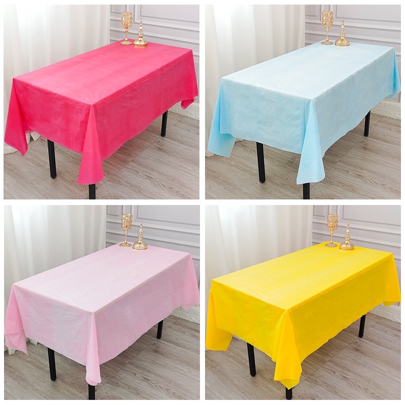 Disposable Party Plain Thick Tablecloth Size 137*18㎝ details Picture