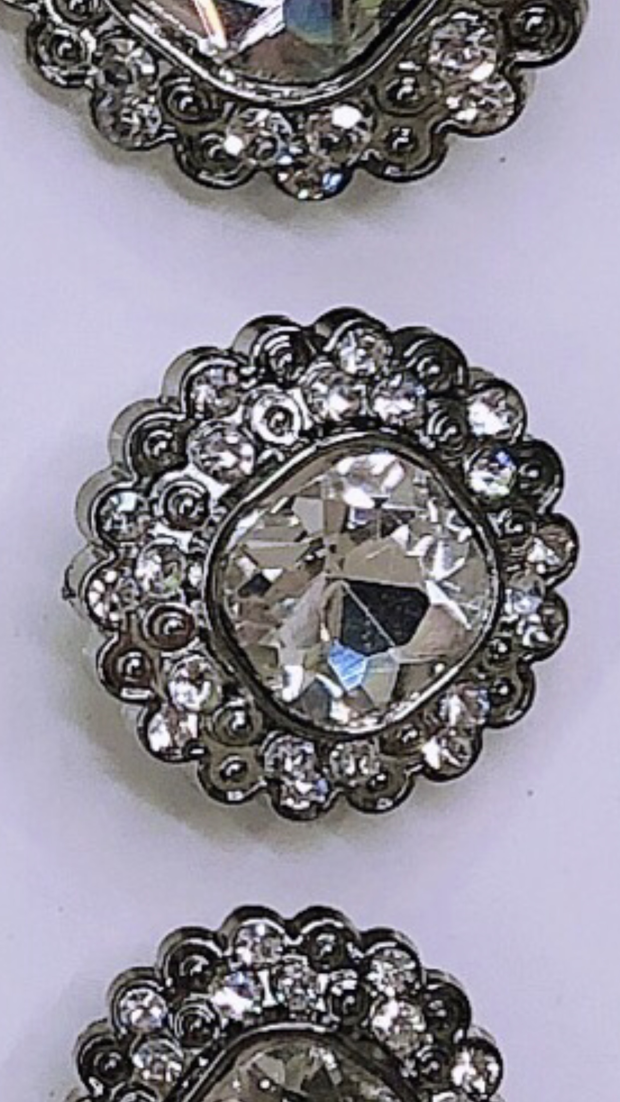 Women's Upscale Handmade Diamond-Encrusted Buttons