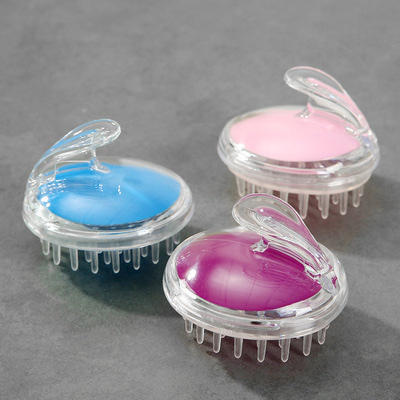 Clear Shampoo Brush Silicone Head Massage Brush Shampoo Hair Shampoo Skin Anti-Itch Magic Specification drawing