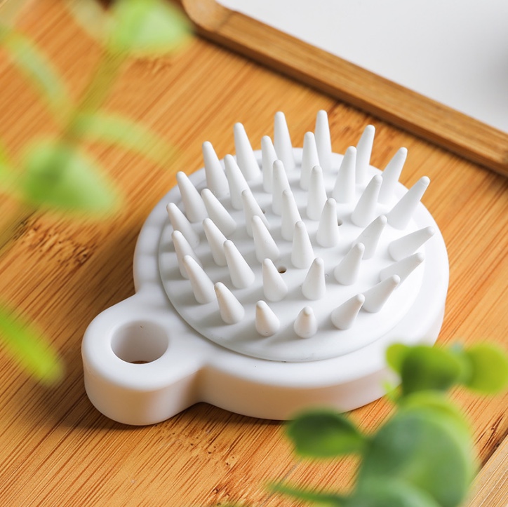 Scalp Massage Shampoo Brush Comb Scalp cleaning silicone Massage brush thumbnail